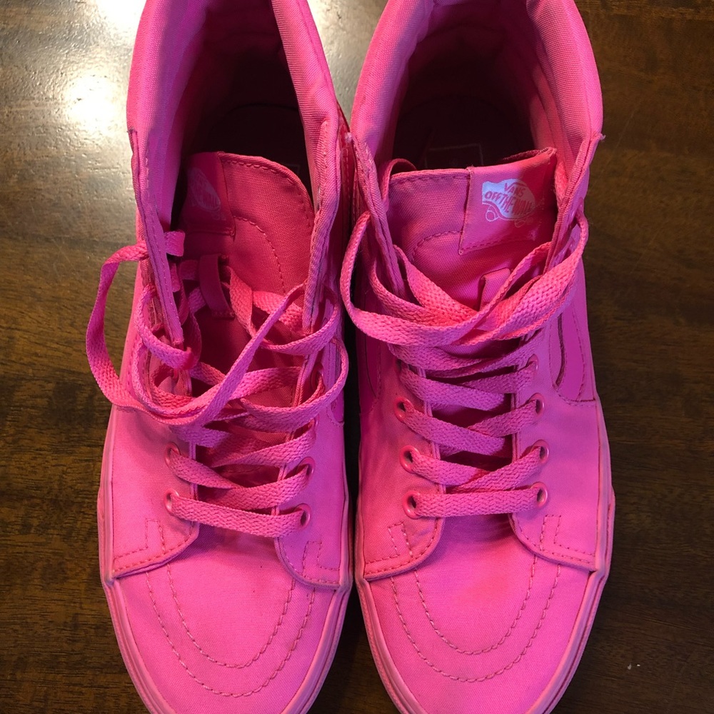 PINK HIGHT TOP CANVAS VANS